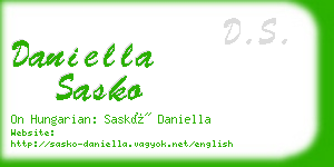 daniella sasko business card